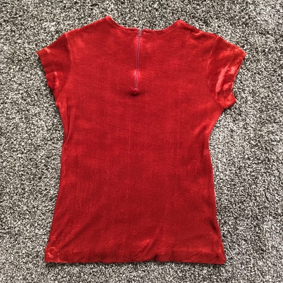 Vintage faux velvet tee - Picture 2 of 4